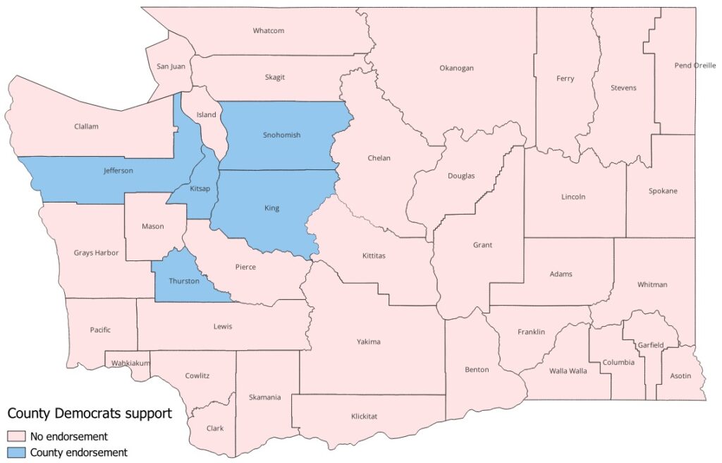County Democrats Endorsements Snohomish, Jefferson, King, Kitsap, and Thurston County