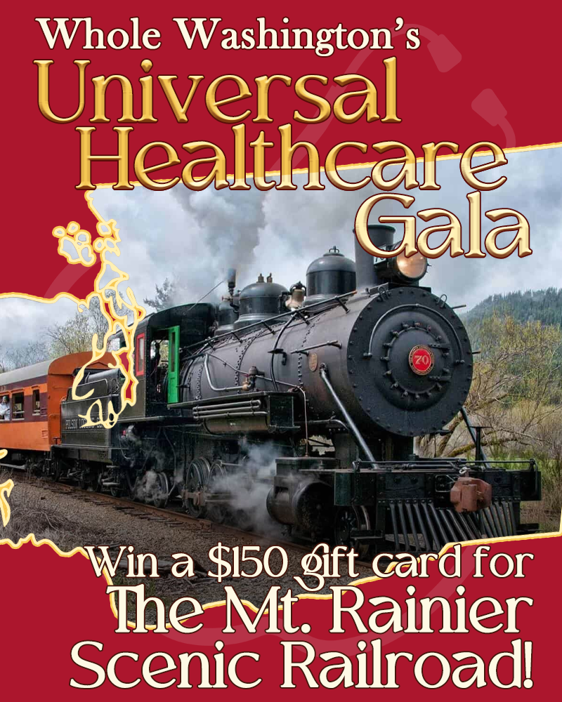 2026 Gala Auction - win a $150 gift card for the Mt. Rainier Scenic Railroad