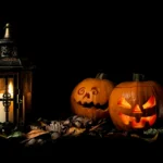 Spooky jack-o-lanterns